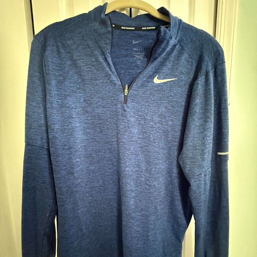 Mens Nike Blue Small Running Shirt, Dri-Fit